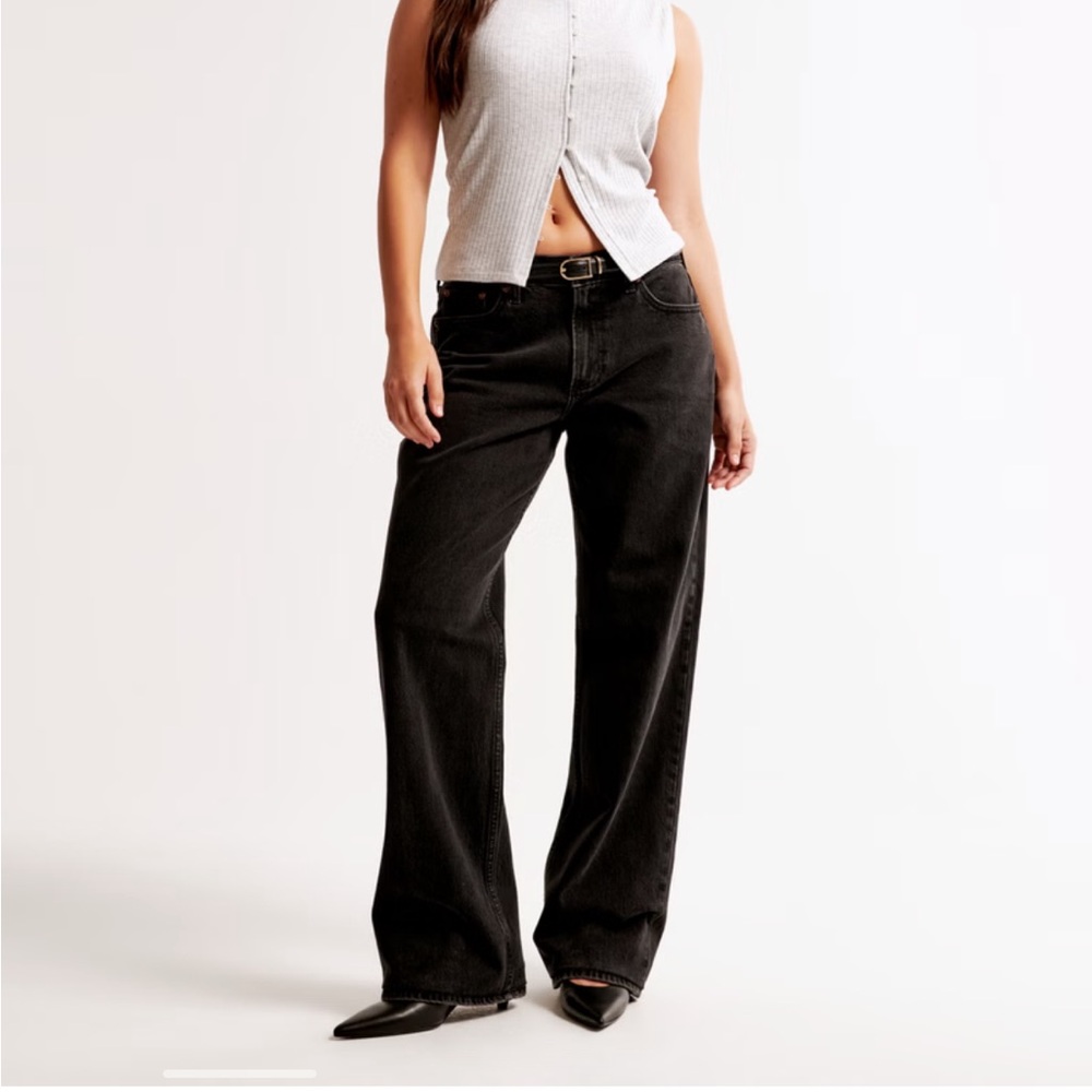 Abercrombie Curve Love Low Rise Baggy Jean
